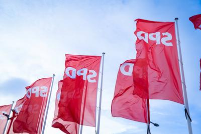 SPD ausserordentlichen Bundesparteitag 2025-stock-foto