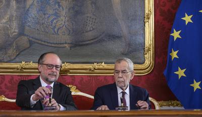 20250110 Betrauung Aussenminister mit den Geschaeften des Bundeskanzleramts-stock-foto