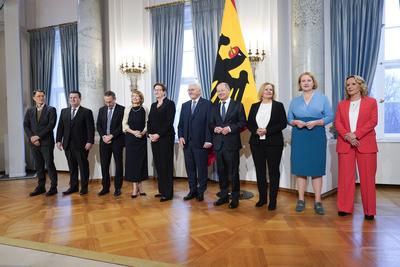 Neujahrsempfang, Bundespr?sident-stock-foto