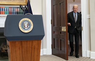 Biden Remarks on Jobs and the Economy-stock-photo