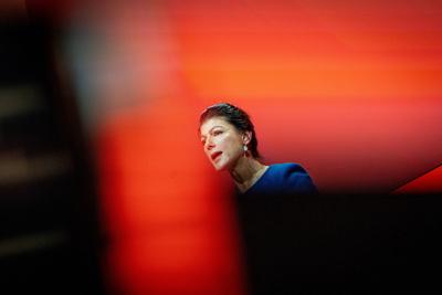 Bundesparteitag vor der Bundestagswahl 2025 ? BSW Bundnis Sahra Wagenknecht in Bonn ?-stock-foto
