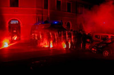 Demonstration for  Ramy Elgaml, killed during carabinieri pursuit in Milan-stock-foto