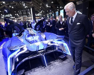 King Philippe opens the 101st Motor Show-stock-photo