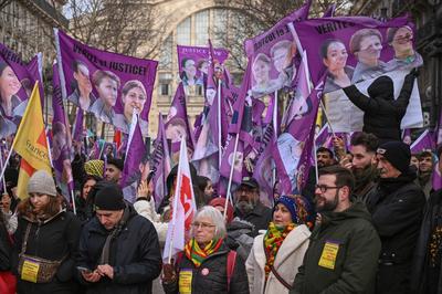 Truth and justice: Kurdish demonstration in Paris; January 11, 2025-stock-foto