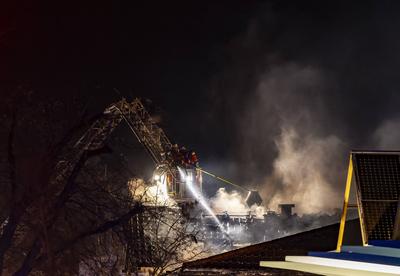 10.01.2025, Brand in Parkhaus-stock-foto