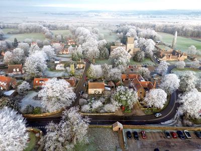 Weather, Castle Rising, Norfolk, on 12th January, 2025-stock-foto