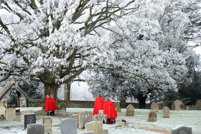 Weather, Castle Rising, Norfolk, on 12th January, 2025-stock-foto