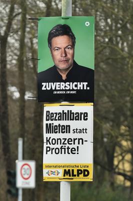Wahlplakate - Bundestagswahl 2025-stock-photo