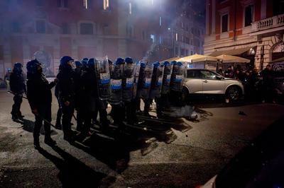 Demonstration for  Ramy Elgaml, killed during carabinieri pursuit in Milan-stock-foto