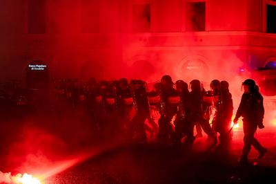 Demonstration for  Ramy Elgaml, killed during carabinieri pursuit in Milan-stock-foto