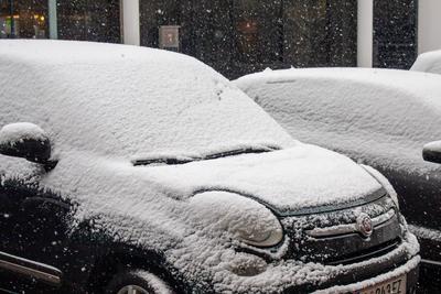 Linz, Winter, Schnee-stock-foto