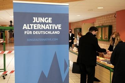 News Bilder des Tages 17.04.2021 xkhx Volkmarsen, Nordhessenhalle Bundeskongress mit 250 Deligierten der Jungen Alternat-stock-foto