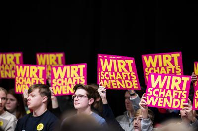 Christian Lindner in Bielefeld-stock-foto