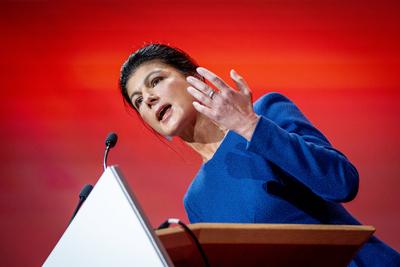 Bundesparteitag vor der Bundestagswahl 2025 ? BSW Bundnis Sahra Wagenknecht in Bonn ?-stock-foto