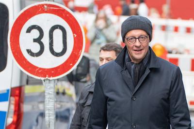 Bundesvorstandsklausur der CDU Deutschlands in Hamburg - Ankunft von Friedrich Merz, Parteivorsitzender und Kanzlerkandidat-stock-photo
