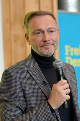 Wahlkampftour der FDP - Freie Demokratische Partei-stock-foto