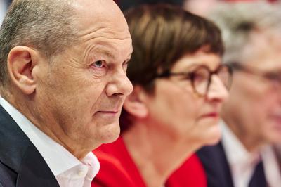 Bundesparteitag der SPD - Olaf Scholz-stock-foto