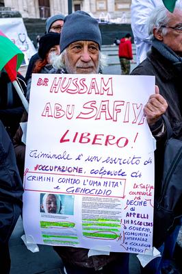 National Mobilization Day of Sanitarians for Gaza-stock-foto