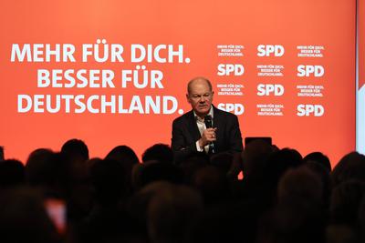 Bundestagswahlkampf 2025 --stock-foto