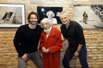 Arne Friedrich, Margot Friedl?nder, Florian Froschmayer-stock-foto