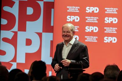 Bundestagswahlkampf 2025 --stock-foto
