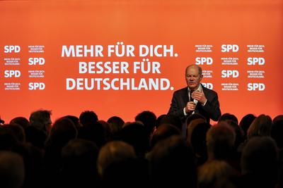 Bundestagswahlkampf 2025 --stock-foto