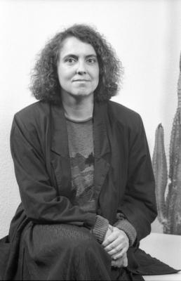 Freya Klier (Autorin) 01/90 h?r Freya Klier im Januar 1990 Deutschland deutsch Deutsche Schriftstellerin Literatur Frau-stock-foto