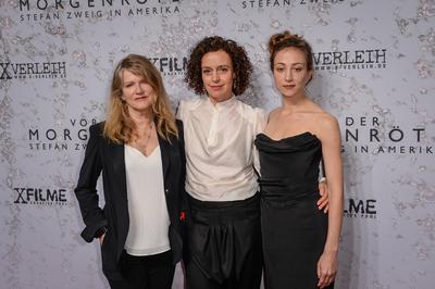 Drehbuch und Regie Maria Schrader Barbara Sukowa, Aenne Schwarz Premiere VOR DER MORGENR?TE im Delphi Filmpalast in Berl-stock-photo
