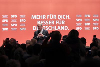 Bundestagswahlkampf 2025 --stock-foto