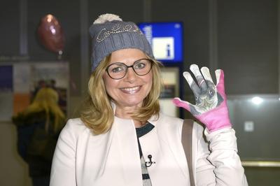 Maren Gilzer bei der R?ckkehr aus dem australischen Dschungelcamp 2015 der RTL TV Show Ich bin ein S-stock-foto