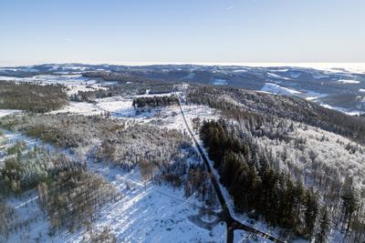 Winter im Siegerland-stock-foto