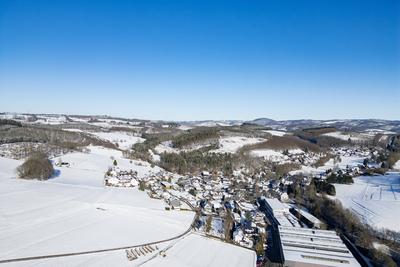 Winter im Siegerland-stock-foto