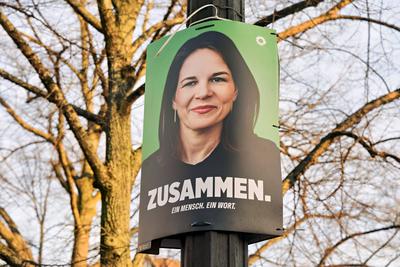 13.01.2025,Berlin,Wahlplakat zur Wahl zum 21. Deutschen Bundestag am 23. Februar 2025,Motiv B?ndnis 90 die Gr?nen Annale-stock-foto