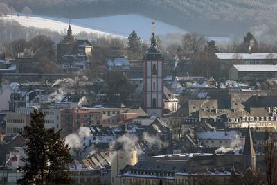 Winter im Siegerland-stock-foto