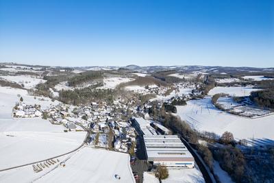 Winter im Siegerland-stock-foto