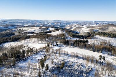 Winter im Siegerland-stock-foto