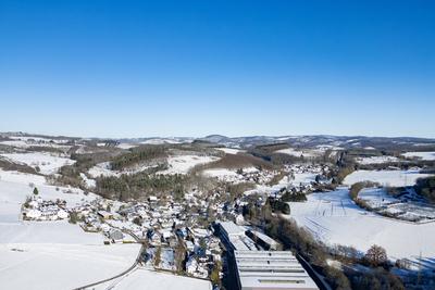 Winter im Siegerland-stock-foto