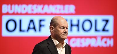 Wahlkampftour der SPD-stock-foto