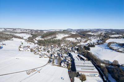 Winter im Siegerland-stock-foto