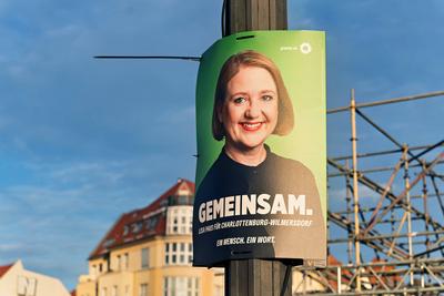 13.01.2025,Berlin,Wahlplakat zur Wahl zum 21. Deutschen Bundestag am 23. Februar 2025,Motiv B?ndnis 90 die Gr?nen Lisa P-stock-foto