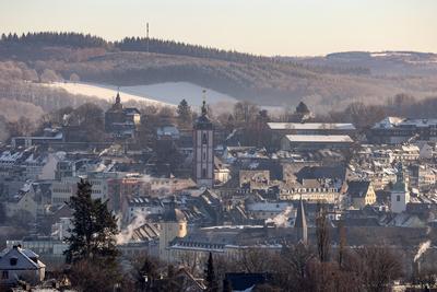 Winter im Siegerland-stock-foto