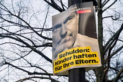 13.01.2025,Berlin,Wahlplakat zur Wahl zum 21. Deutschen Bundestag am 23. Februar 2025,Motiv FDP Christian Lindner, geseh-stock-foto