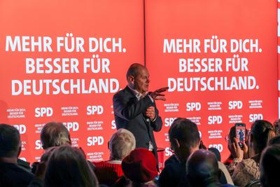 Bundestagswahlkampf 2025 --stock-foto