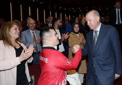 Turkish President Recep Tayyip Erdogan participates in the Year of the Family promotion program-stock-foto