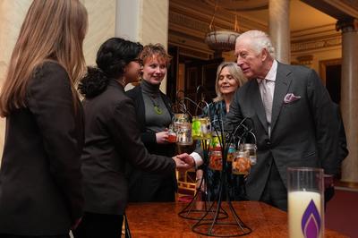 King Charles at Holocaust Memorial Day reception-stock-photo