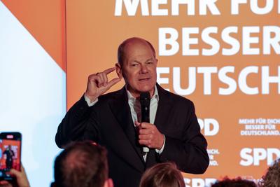 Bundestagswahlkampf 2025 --stock-foto