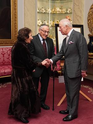 King Charles at Holocaust Memorial Day reception-stock-photo