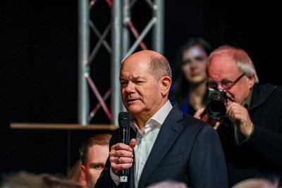 Bundestagswahlkampf 2025 --stock-foto