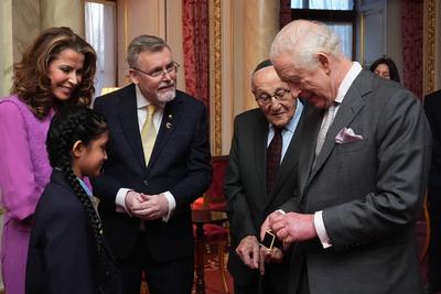 King Charles at Holocaust Memorial Day reception-stock-photo