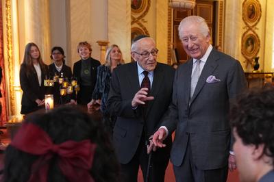 King Charles at Holocaust Memorial Day reception-stock-photo